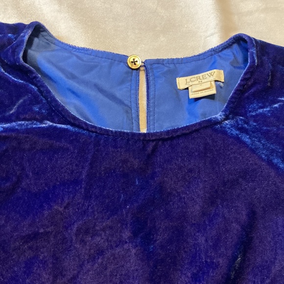 J. Crew purple velvet top size 0 - Picture 2 of 5